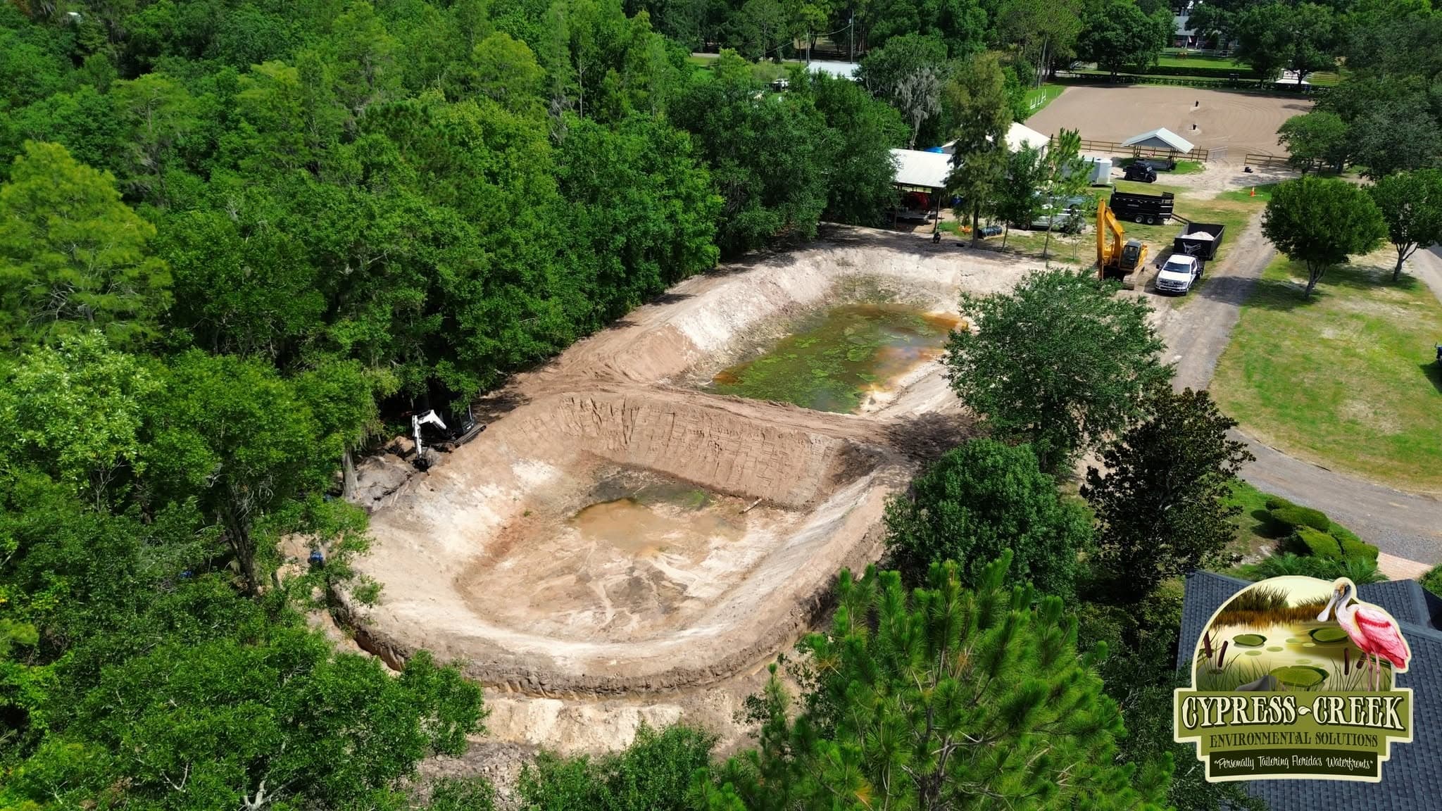 Pond Restoration work by Cypress Creek Environmental Solutions